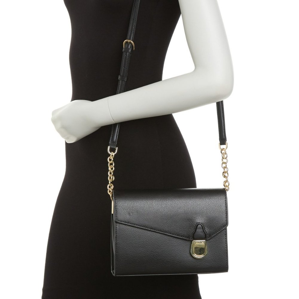 SOLD! Calvin Klein NWT Iris Leather Satchel Handbag - Picture 3 of 10